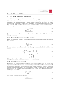 4 Fun with boundary conditions