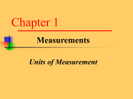 Units of Measurement - Karen Timberlake`s chemistry