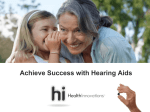 New Hearing Aid User Orientation