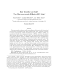 Fair Weather or Foul? The Macroeconomic Effects of El Niño∗