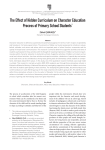 The Effect of Hidden Curriculum on Character Education Process of