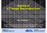 Basics of CT Image Reconstruction