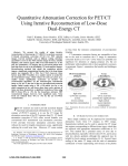 Quantitative Attenuation Correction for PET/CT Using