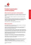 Familial hypertrophic cardiomyopathy