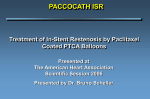 paccocath isr - Clinical Trial Results
