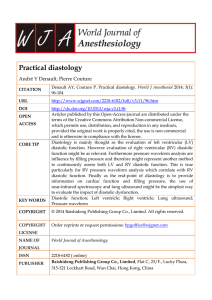 Practical diastology André Y Denault, Pierre Couture CITATION