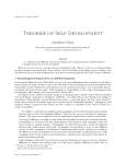 Theories of Self Development