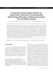 Preoperative Alcohol Septal Ablation for Hypertrophic Obstructive