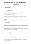 electric potential and capacitance