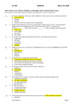 Answer Key to AT350 Exam 2