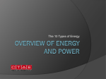 Overview of Energy and Power PowerPoint