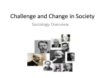 Challenge and Change in Society