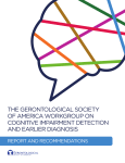 the gerontological society of america workgroup on cognitive