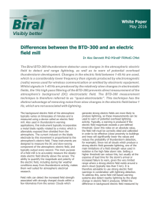 Differences between the BTD and an Electric Field Mill