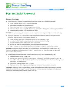 Post-test (with Answers) - American Academy of Pediatrics