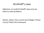 Kirchhoff`s laws and drift velocity File