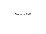 Motional EMF