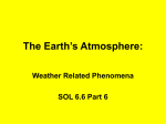 The Earth`s Atmosphere Weather related