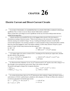 CHAPTER 26 Electric Current and Direct-Current Circuits