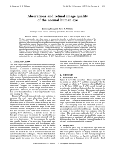 Aberrations and retinal image quality of the normal human eye