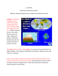 13.2 NOTES What factors determine climate? Objective: Identify and