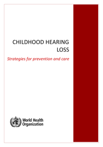 childhood hearing loss - World Health Organization