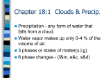 CH 18 - Moisture, Clouds, Precipitation