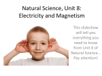 Natural Science, Unit 8: Electricity and Magnetism