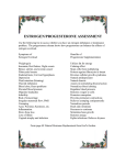 ESTROGEN/PROGESTERONE ASSESSMENT