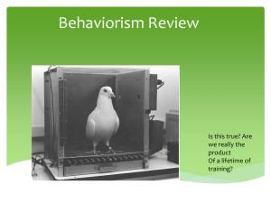 Behaviorism Review