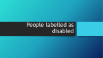 People labelled as disabled