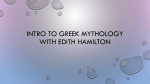Intro To Greek Mythology With Edith Hamilton