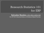 Research Statistics 101