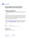 Five-Year Update on the Functional Cancer Imaging Facility at the
