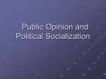 Political Socialization and Public Opinion