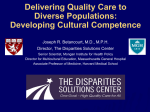 Delivering Quality Care to Diverse Populations: Developing Cultural