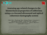 Assessing age-related changes in the biomechanical properties of