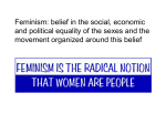 Feminisms and sociology (PowerPoint)