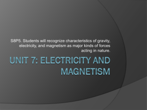 Unit 7: Electricity and Magnetism