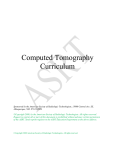 Computed Tomography Curriculum