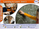 Learning to Learn Unit 3