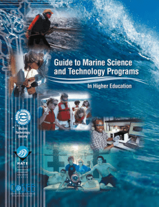 Guide to Marine Science and Technology Programs in Higher