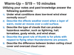 Under what conditions does low-level wind shear normally occur?