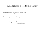 6. Magnetic Fields in Matter