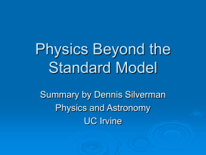 Physics Beyond the Standard Model