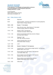 PRELIMINARY PROGRAMME EASL School of Hepatology T