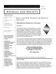 animals and society - American Sociological Association