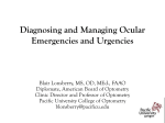 Diagnosing and Managing Ocular Emergencies and Urgencies