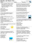 Weather and Climate Test