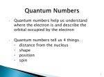 Quantum Numbers